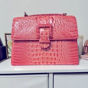 Brahmin Hallie Purse in Pink Punch